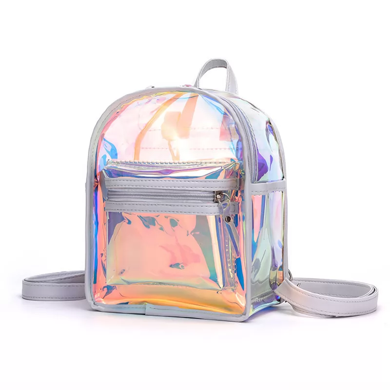 Transparent Casual High School Student PVC Book Bag