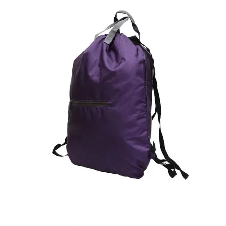 Waterproof Nylon Sports Travel Foldable Drawstring Backpack