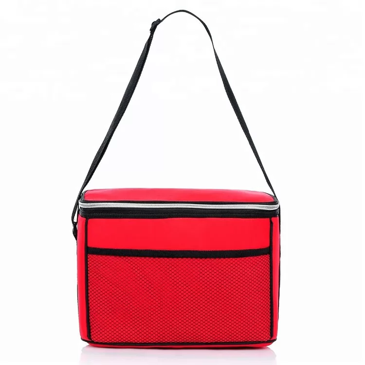 Red 600D Outdoor Travel Frozen Beer Cooler Bag